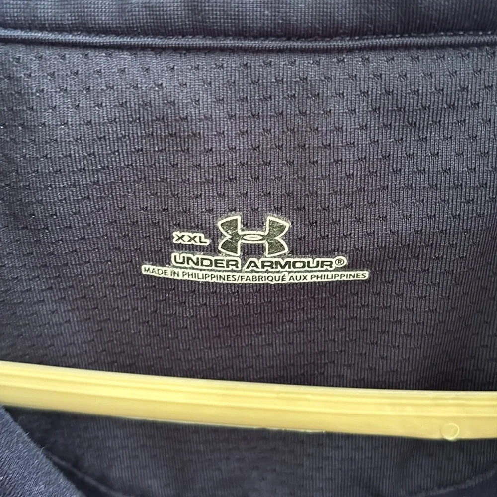 Under Armor men’s 1/4 zip Navy Blue - Picture 2 of 3